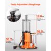 VEVOR pneumatischer Flaschenwagenhebr Wagenheber 20 t Kapazität 260–495 mm Hubbereich – Bild 4