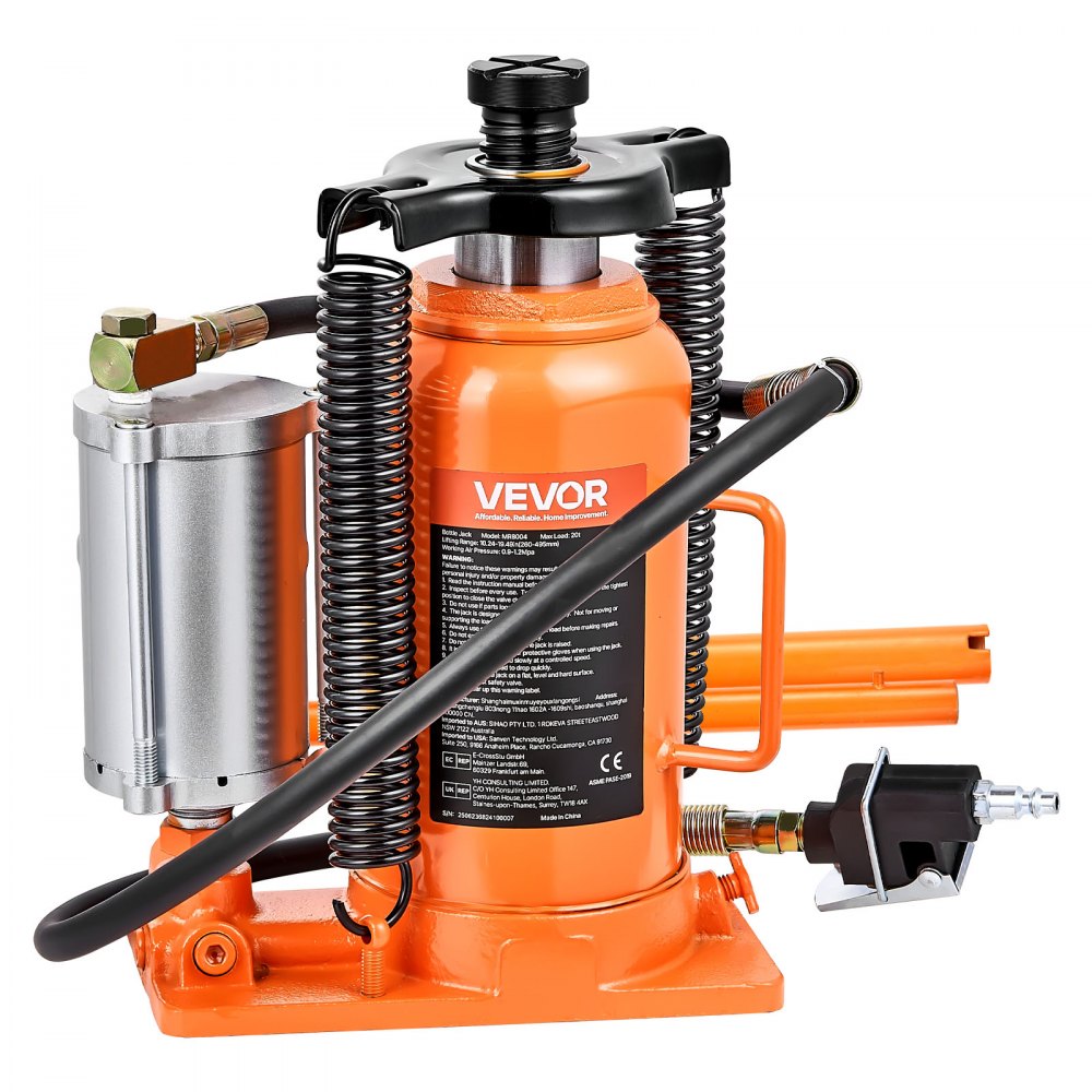 VEVOR pneumatischer Flaschenwagenhebr Wagenheber 20 t Kapazität 260–495 mm Hubbereich