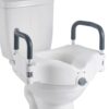 VEVOR Toilettensitzerhöhung Toilettenerhöhung mit gepolsterten Armlehnen & 136 kg Tragkraft & 127 mm Hubhöhe
