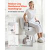 VEVOR Toilettensitzerhöhung Toilettenerhöhung mit gepolsterten Armlehnen & 136 kg Tragkraft & 127 mm Hubhöhe – Bild 2