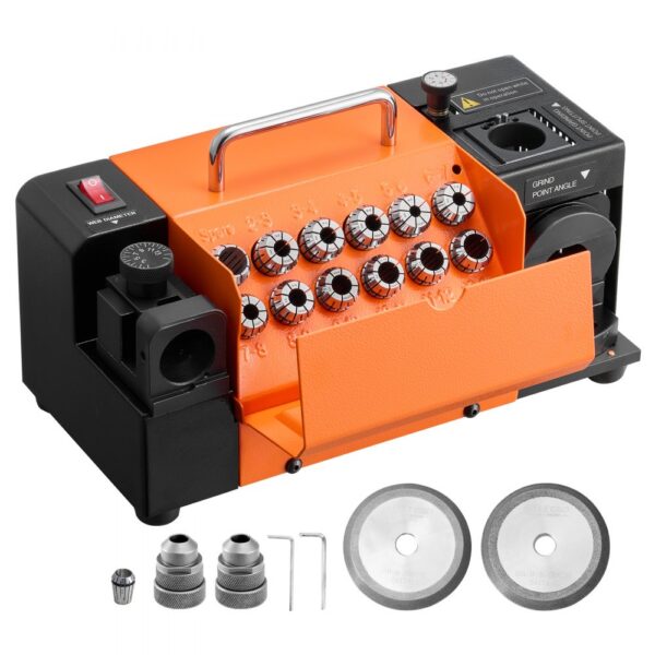 VEVOR Bohrerschleifgerät MR-13B, 3-15 mm, mit einstellbarem Lippenfreiwinkel & 95°-135° Spitzenwinkel VEVOR Bohrerschleifgerät MR-13B, 3-15 mm, mit einstellbarem Lippenfreiwinkel & 95°-135° Spitzenwinkel