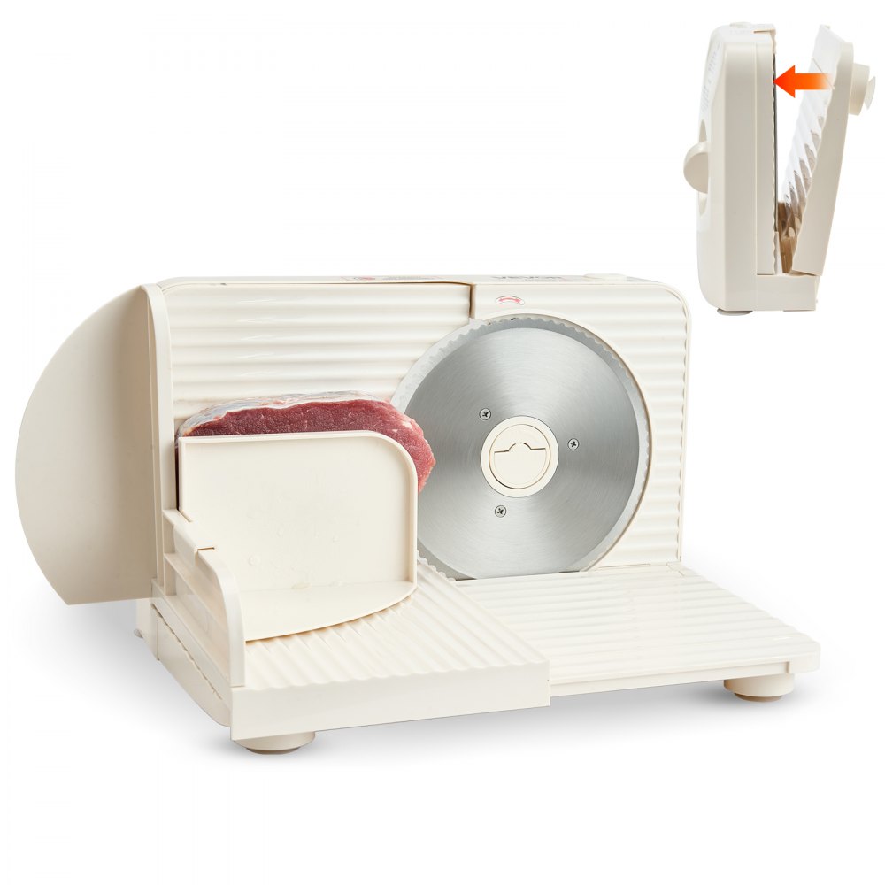 VEVOR Allesschneider Fleischschneider 180 W elektrische Aufschnittmaschine mit 17 cm Klinge