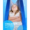 VEVOR Aerial Yoga Hängematte Set aus doppellagigem Stoff, Aerial Yoga Swing Air Fliegen, Hängeschaukeln Blau – Bild 2