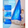VEVOR Aerial Yoga Hängematte Set aus doppellagigem Stoff, Aerial Yoga Swing Air Fliegen, Hängeschaukeln Blau – Bild 3