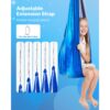 VEVOR Aerial Yoga Hängematte Set aus doppellagigem Stoff, Aerial Yoga Swing Air Fliegen, Hängeschaukeln Blau – Bild 5