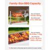 VEVOR Drehspießgrill 38 W Spanferkelgrill Lammgrill Holzkohlegrill (94 cm Grilllänge) mit 60 kg Tragkraft – Bild 3
