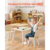 VEVOR Kindertisch mit 2 Stühlen & mit abgerundeten Kanten & Graffiti-Tischplatte, Basteltisch Spieltisch – Bild 2