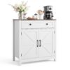VEVOR Sideboard Küchenschrank mit Schubladen, Buffetschrank Landhaus-Stil für Wohnzimmer Eingangsbereich Küche