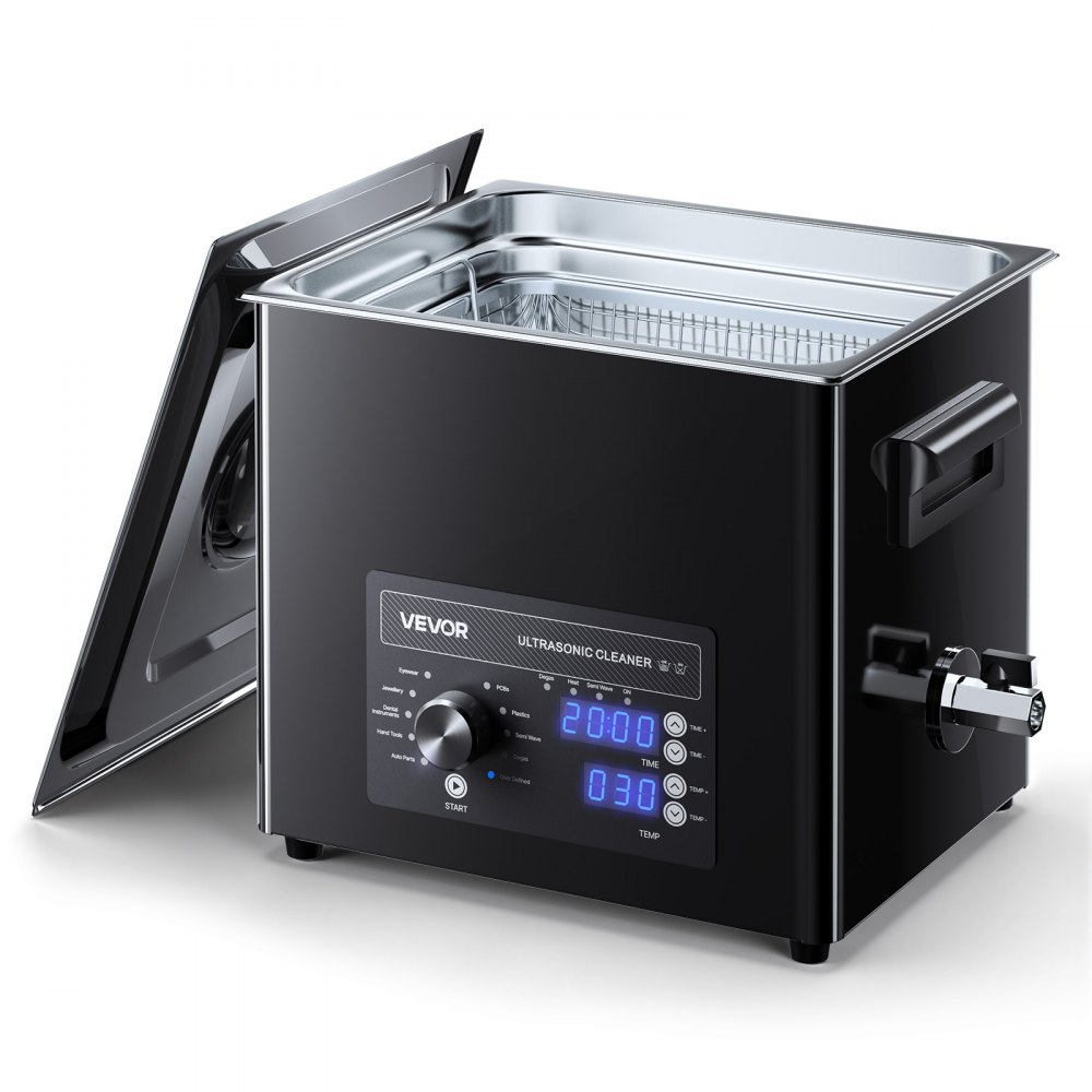 VEVOR Ultraschallreiniger professionelles Ultraschallreinigungsgerät mit Drehknopfsteuerung 10 L