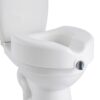 VEVOR Toilettensitzerhöhung Toilettenerhöhung (158 kg Tragkraft) 127 mm Hubhöhe, längliche & runde Schüsseln
