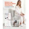VEVOR Toilettensitzerhöhung Toilettenerhöhung (158 kg Tragkraft) 127 mm Hubhöhe, längliche & runde Schüsseln – Bild 2