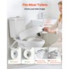 VEVOR Toilettensitzerhöhung Toilettenerhöhung (158 kg Tragkraft) 127 mm Hubhöhe, längliche & runde Schüsseln – Bild 3