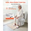 VEVOR Toilettensitzerhöhung Toilettenerhöhung (158 kg Tragkraft) 127 mm Hubhöhe, längliche & runde Schüsseln – Bild 4