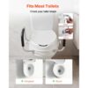 VEVOR Toilettensitzerhöhung Toilettenerhöhung mit 136 kg Tragkraft & 101,6 mm Hubhöhe & Toilettendeckel – Bild 3