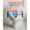 VEVOR Toilettensitzerhöhung Toilettenerhöhung mit 136 kg Tragkraft & 101,6 mm Hubhöhe & Toilettendeckel – Bild 5