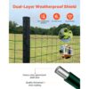 VEVOR Gartenzaun, 1 x 20 m, Maschendraht-Zaun (2,1 mm), verzinkter Stahldrahtzaun für Rinder – Bild 4