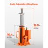VEVOR lufthydraulischer Flaschenheber mit 12 t Tragkraft & Hubbereich 265–505 mm, pneumatisch/manuell, Orange – Bild 4 VEVOR lufthydraulischer Flaschenheber mit 12 t Tragkraft & Hubbereich 265–505 mm, pneumatisch/manuell, Orange – Bild 4