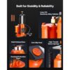 VEVOR lufthydraulischer Flaschenheber mit 12 t Tragkraft & Hubbereich 265–505 mm, pneumatisch/manuell, Orange – Bild 5 VEVOR lufthydraulischer Flaschenheber mit 12 t Tragkraft & Hubbereich 265–505 mm, pneumatisch/manuell, Orange – Bild 5