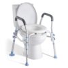 VEVOR Toilettensitzerhöhung Toilettenerhöhung mit Armlehnen & 136 kg Tragkraft & 4 Beinen