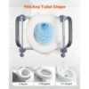 VEVOR Toilettensitzerhöhung Toilettenerhöhung mit Armlehnen & 136 kg Tragkraft & 4 Beinen – Bild 3