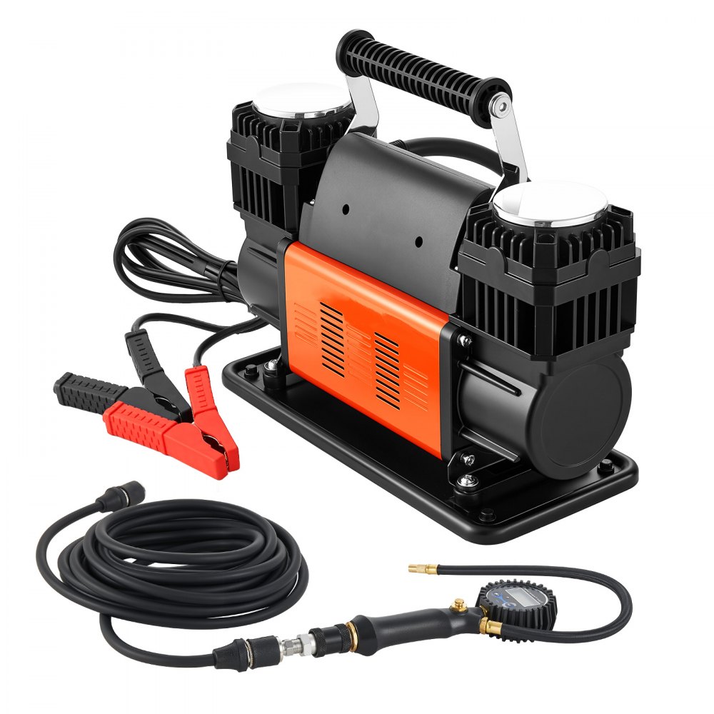 VEVOR Hochleistungs-Luftkompressor Zweizylinder, 300 L/min, 12 V, 150 PSI