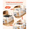 VEVOR Kindertisch mit 2 Stühlen & Stoffaufbewahrungsbox unter den Stühlen, Kindersitzgruppe Kindertagesstätte – Bild 5