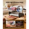 VEVOR Allesschneider Fleischschneider 200 W elektrische Aufschnittmaschine mit 19 cm Klinge – Bild 2