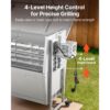VEVOR Drehspießgrill 38 W Spanferkelgrill Lammgrill Holzkohlegrill (132 cm Grilllänge) mit 60 kg Tragkraft – Bild 4