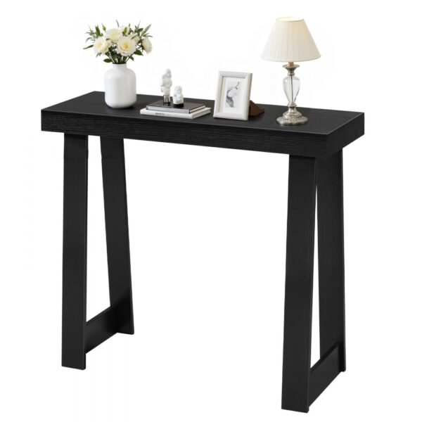 VEVOR Konsolentisch Eingangtisch hinter dem Sofa (91,5 x 30,5 x 81 cm / L x B x H), Flurtisch Schwarz Modern