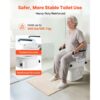 VEVOR Toilettensitzerhöhung Toilettenerhöhung mit gepolsterten Armlehnen & 136 kg Tragkraft – Bild 4