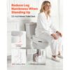 VEVOR Toilettensitzerhöhung Toilettenerhöhung (136 kg belastbar) mit 88,9 mm Hubhöhe – Bild 2