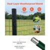 VEVOR Gartenzaun, 1,2 x 25 m, Maschendraht-Zaun 2,1 mm, verzinkter Stahldraht – Bild 4