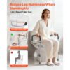 VEVOR Toilettensitzerhöhung Toilettenerhöhung mit Armlehnen & 159 kg Tragkraft & 127 mm Hubhöhe – Bild 2