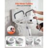 VEVOR Toilettensitzerhöhung Toilettenerhöhung mit Armlehnen & 159 kg Tragkraft & 127 mm Hubhöhe – Bild 3