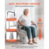 VEVOR Toilettensitzerhöhung Toilettenerhöhung mit Armlehnen & 159 kg Tragkraft & 127 mm Hubhöhe – Bild 5