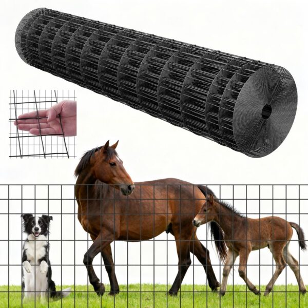VEVOR Gartenzaun, 122 cm x 15,2 m, Maschenweite 5,08x10,16 cm, φ2,25 mm