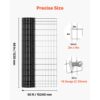 VEVOR Gartenzaun, 122 cm x 15,2 m, Maschenweite 5,08x10,16 cm, φ2,25 mm – Bild 3