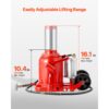 VEVOR pneumatischer Flaschenwagenhebr Wagenheber 50 t 265–410 mm Hubbereich – Bild 4