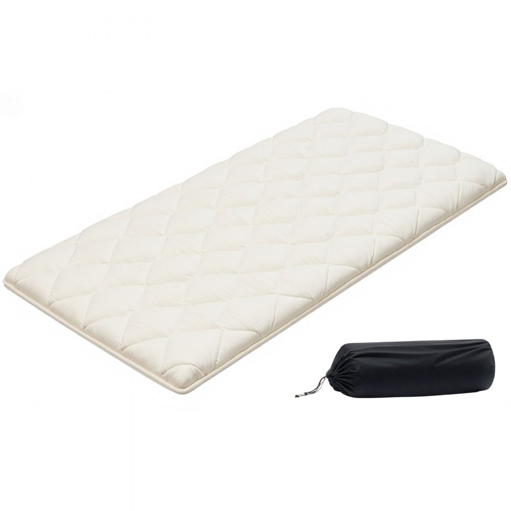 VEVOR japanische Futon-Matratze (2032 x 991 x 63,5 mm), 9-lagige Schlafmatte für Meditation Yoga, Weiß