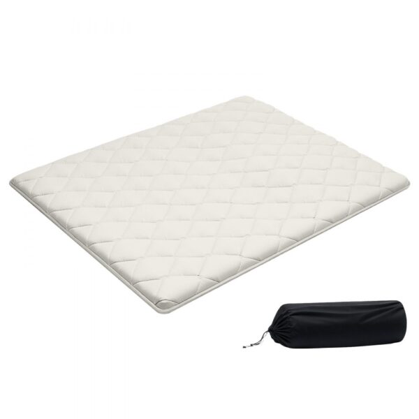 VEVOR japanische Futon-Matratze (2032 x 1524 x 63,5 mm), 9-lagige Schlafmatte für Meditation Yoga, Weiß