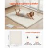 VEVOR japanische Futon-Matratze (2032 x 1524 x 63,5 mm), 9-lagige Schlafmatte für Meditation Yoga, Weiß – Bild 2