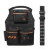VEVOR Werkzeuggürtel, 14 Taschen, Arbeitsgürtel für Elektriker, verstellbar von 830–1270 mm