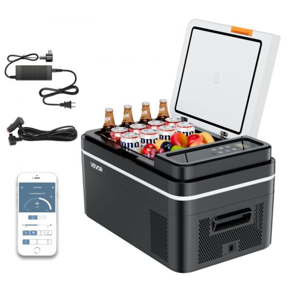 VEVOR Kompressor Kühlbox 22 L,12/24V DC Elektrische Gefrierbox mit App-Steuerung