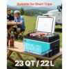 VEVOR Kompressor Kühlbox 22 L,12/24V DC Elektrische Gefrierbox mit App-Steuerung – Bild 2
