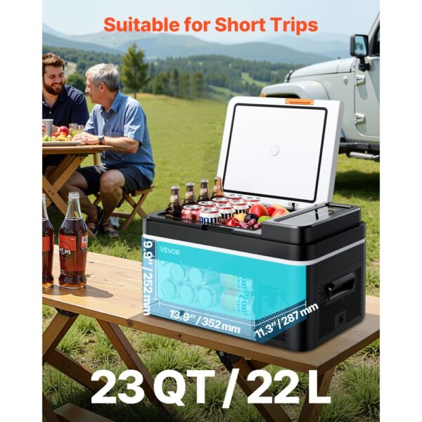 VEVOR Kompressor Kühlbox 22 L,12/24V DC Elektrische Gefrierbox mit App-Steuerung – Bild 2