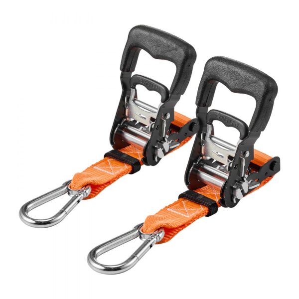 VEVOR Spanngurte, 38,1 x 1828,8 mm, Zurrgurte mit Karabinerhaken, 1100 kg Bruchlast, 2er-Pack VEVOR Spanngurte, 38,1 x 1828,8 mm, Zurrgurte mit Karabinerhaken, 1100 kg Bruchlast, 2er-Pack