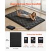 VEVOR japanische Futon-Matratze (2032 x 1372 x 89 mm), 9-lagige Schlafmatte für Meditation Yoga, Schwarz – Bild 2