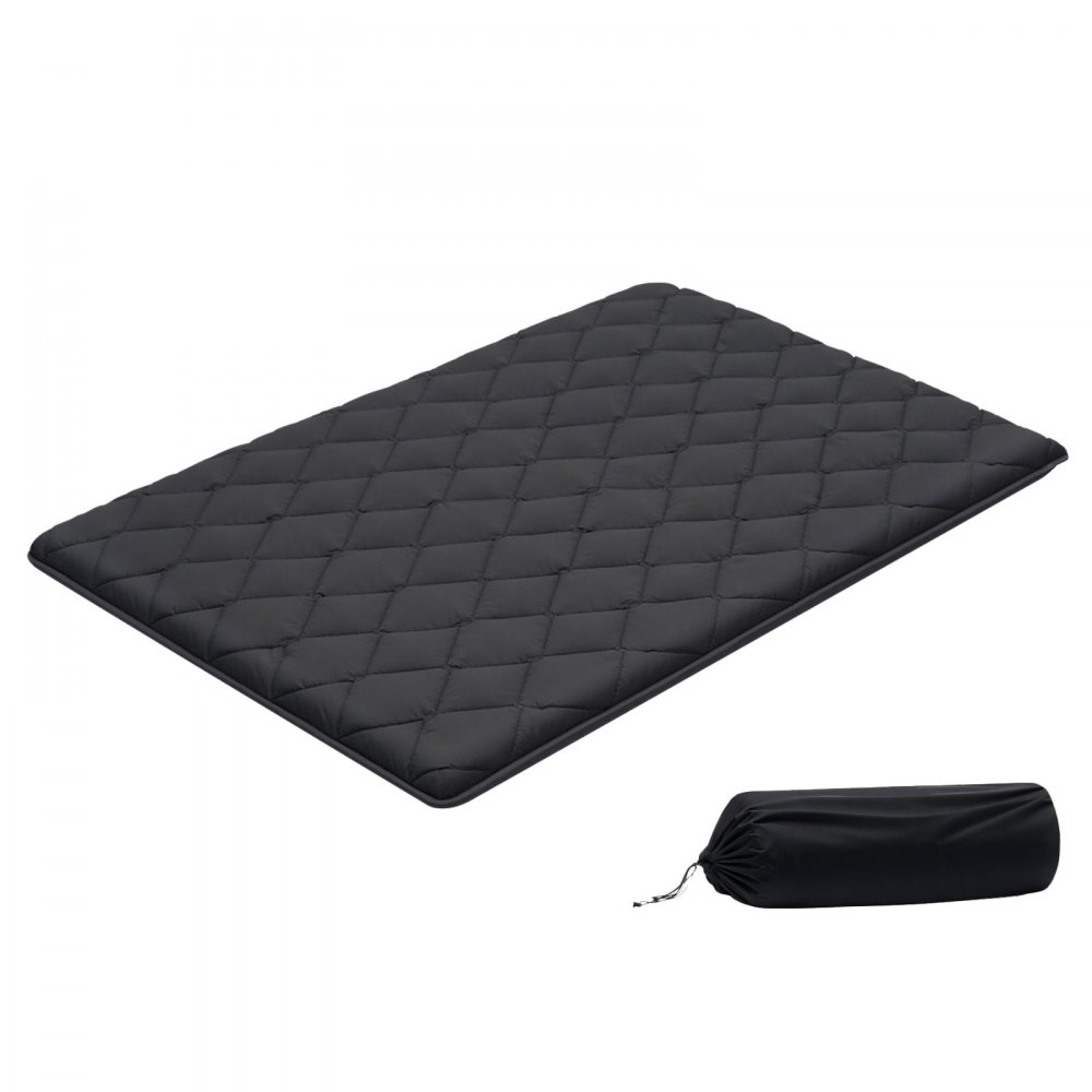 VEVOR japanische Futon-Matratze (2032 x 1372 x 89 mm), 9-lagige Schlafmatte für Meditation Yoga, Schwarz