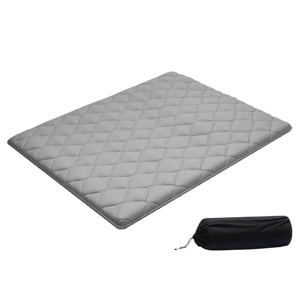 VEVOR japanische Futon-Matratze (2032 x 1524 x 63,5 mm), 9-lagige Schlafmatte für Meditation Yoga, Grau