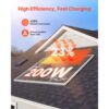 VEVOR Monokristalline Solarmodule 200 W, Solarpanel mit MC4-Ausgangsleistung & Aluminiumrahmen, Boote – Bild 2